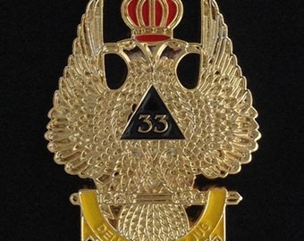 HSE SCOTISH RITE 32 ND DEGREE CROWN UP WINGS EAGLE