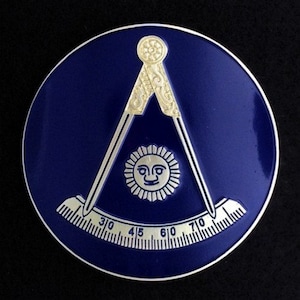 Masonic Past Master (No Square) Car Auto Emblem