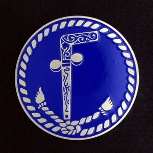 Masonic &quot;Two Ball Cane&quot; Car Auto Emblem
