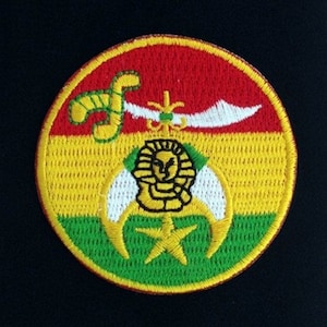 Shriner Runder dreifarbiger bestickter Aufnäher (2&quot;)