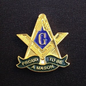 Proud To Be A Mason Lapel Pin