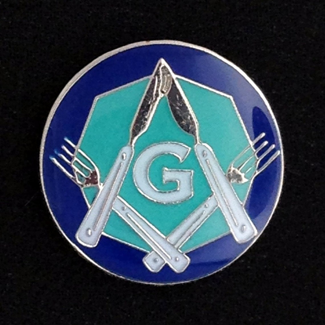 Masonic Knife & Fork Degree Lapel Pin Etsy