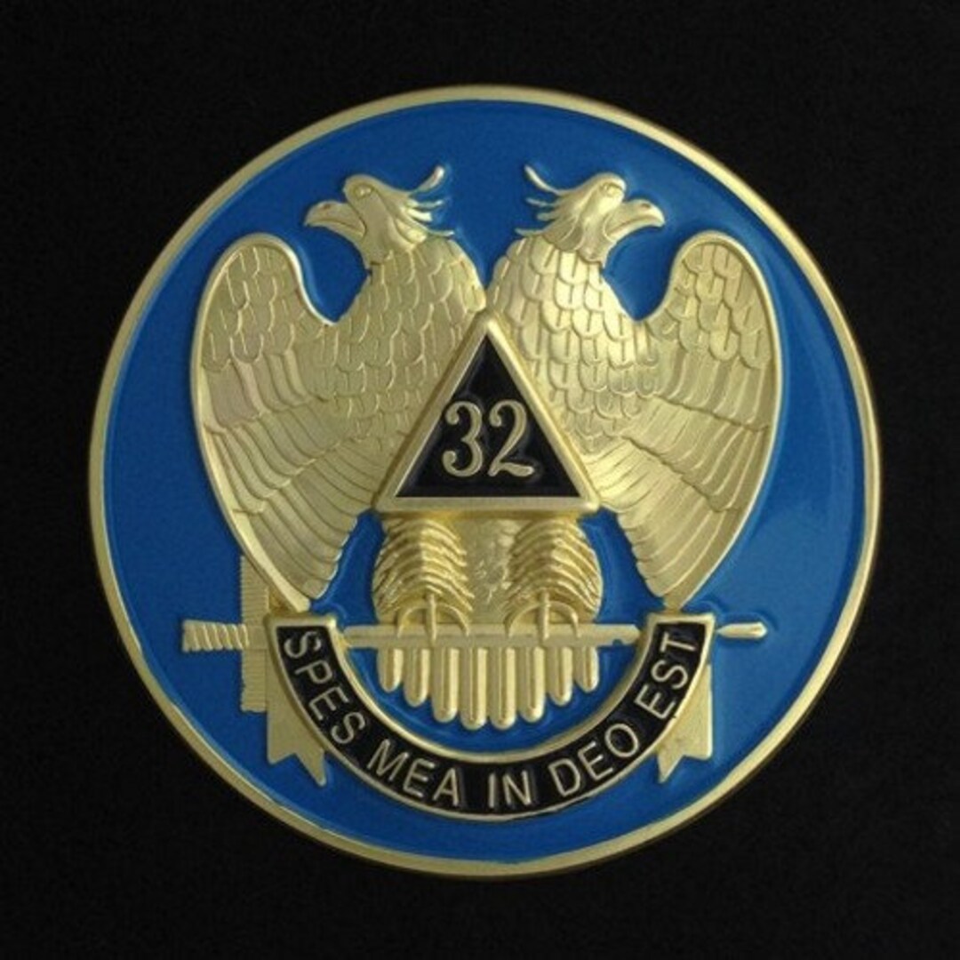 Scottish Rite Auto Emblem 32nd Degree Scottish Rite (light Blue) Car Auto Emblem - Etsy