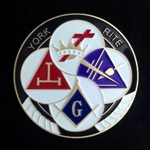 Masonic York Rite Car Auto Emblem