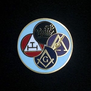 Masonic York Rite Lapel Pin