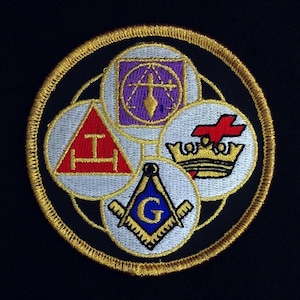 York Rite Bodies Bestickter Aufnäher (3&quot;)
