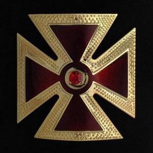 Knights Templar Grand Commandery Metal Fatigue Cap Cross