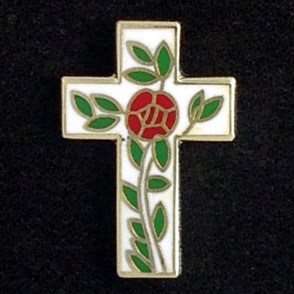 Scottish Rite Rose Croix Cloisonne Lapel Pin