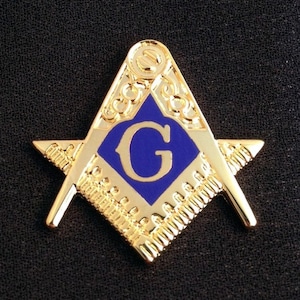 Masonic Cloisonne Lapel Pin