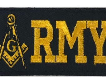 Masonic U.S. Army Embroidered Patch (3")