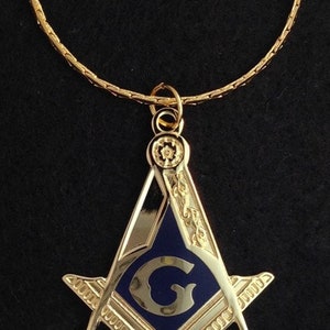 Masonic Emblem Jewel with Chain (Large)