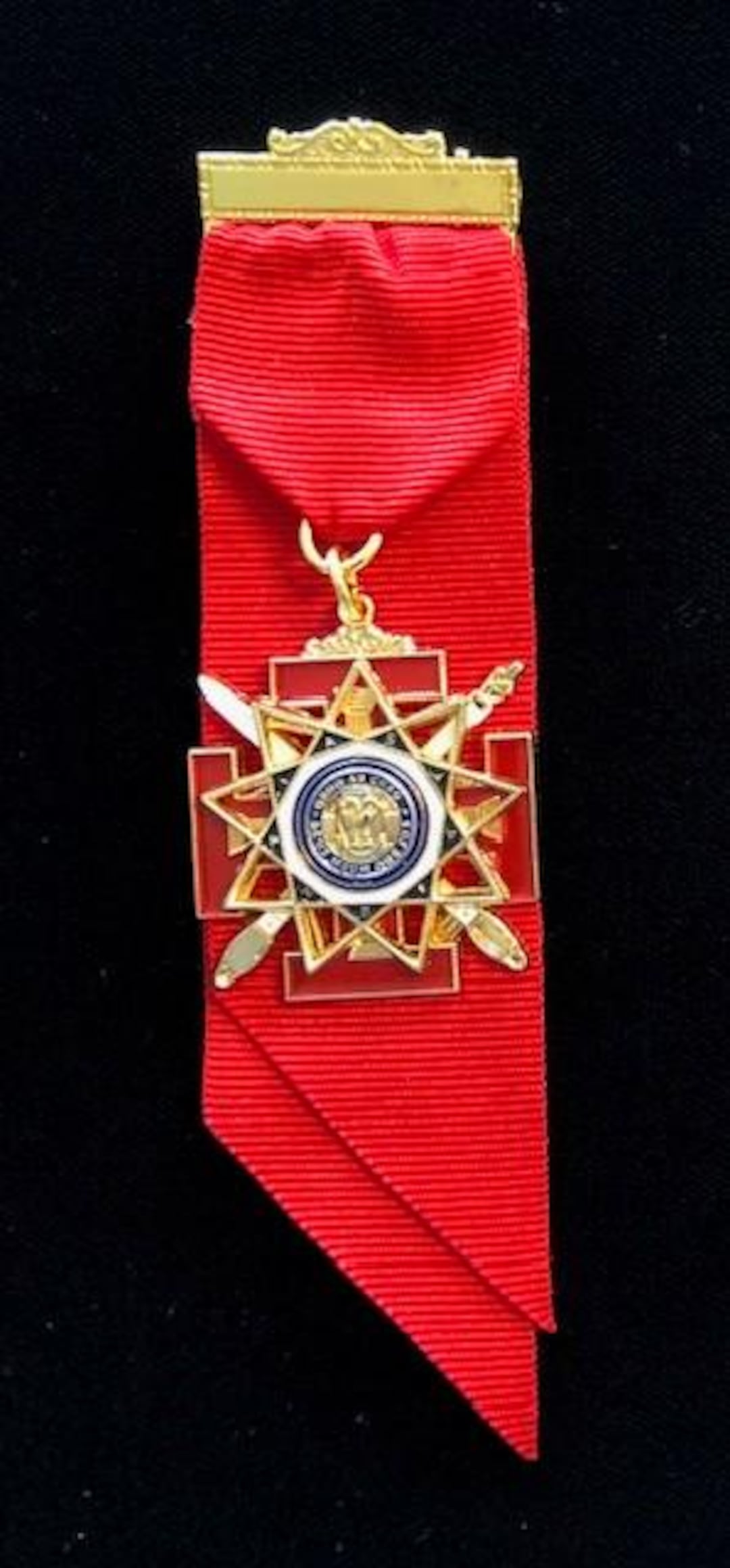 Scottish Rite 33rd Degree Inspector General Pocket Jewel (red Ribbon ...
