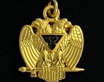 Scottish Rite 32nd Degree Double Headed Eagle Charm