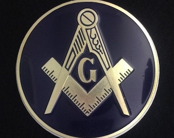 Masonic (Dark Blue) Car Auto Emblem