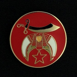 Schreiner Runde Reversnadel (Rot)