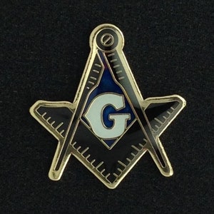 Masonic Etched Lapel Pin