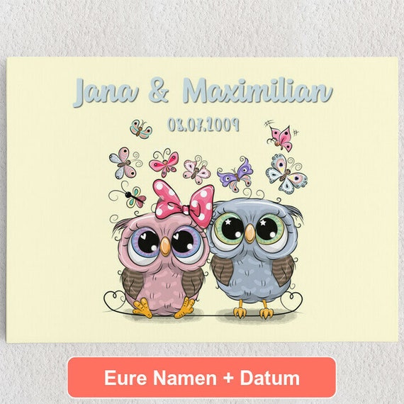 Hochzeitstag-Glückwunschkarte Mit Eulenmotiv – „Eule Immer Liebe Dich“ Für Paare & Freunde