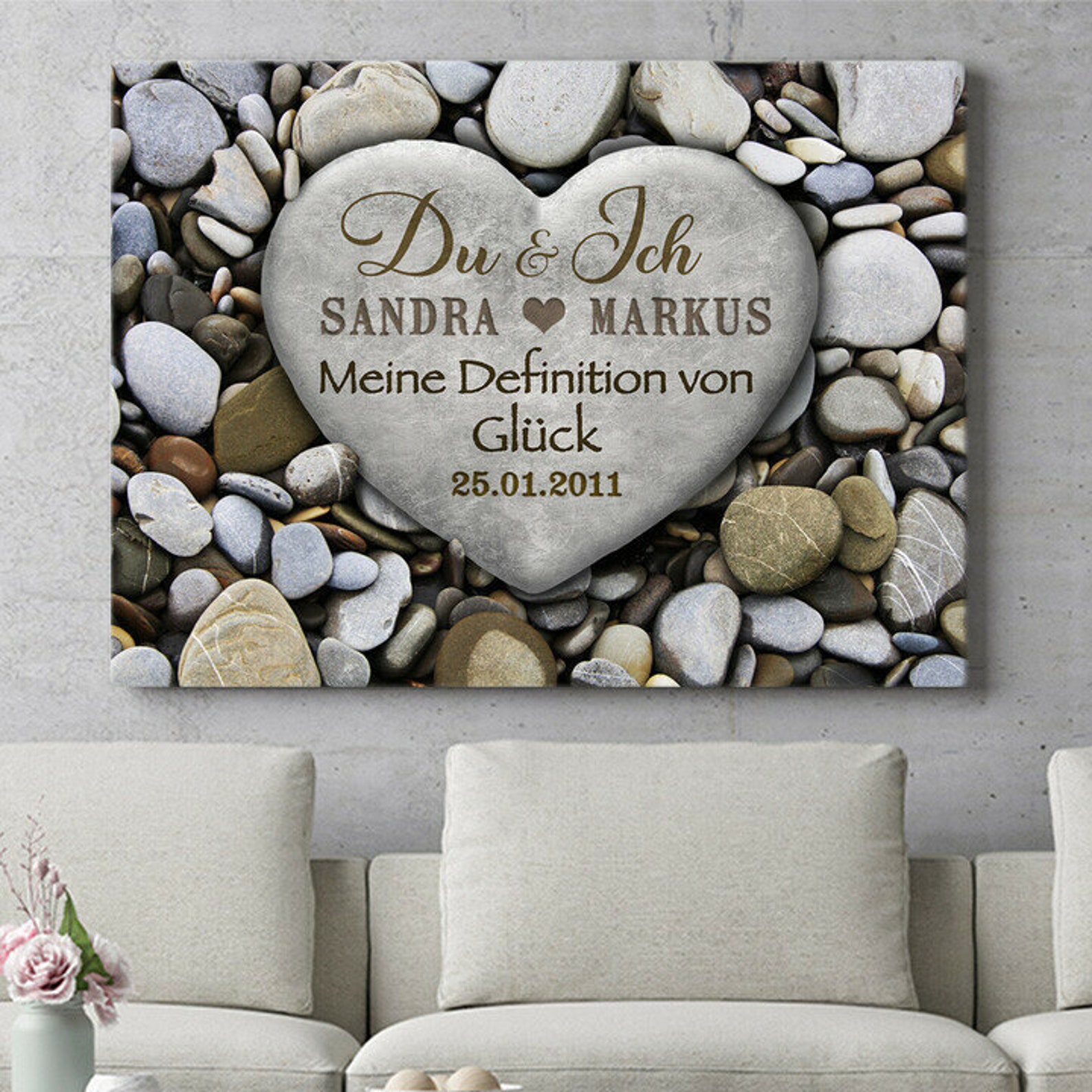 Personalisierte Leinwand Definition von Glück Geschenk für den | Etsy