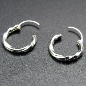 925 Sterling Silver Mini Thin Hoop Earrings, BIG HOOPS, Hoop