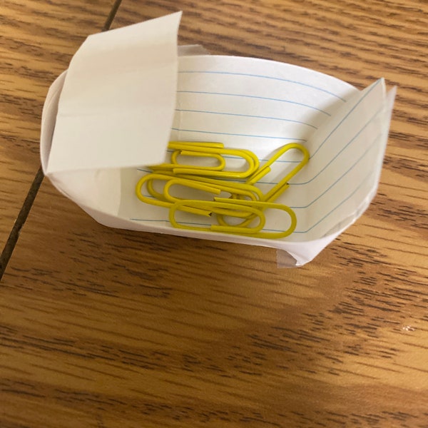 Paper office paper clip holder