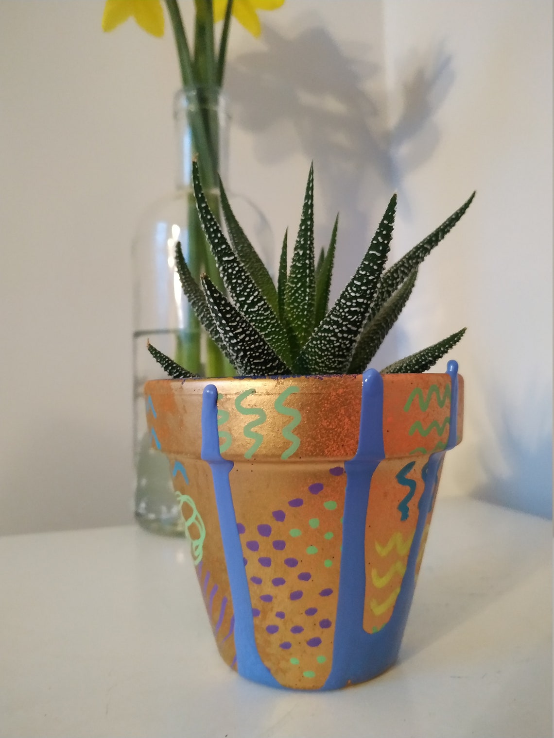Funky indoor decorative cactus plant pot Etsy