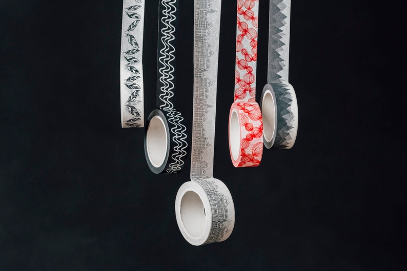 5 washi tapes design washi tape set
