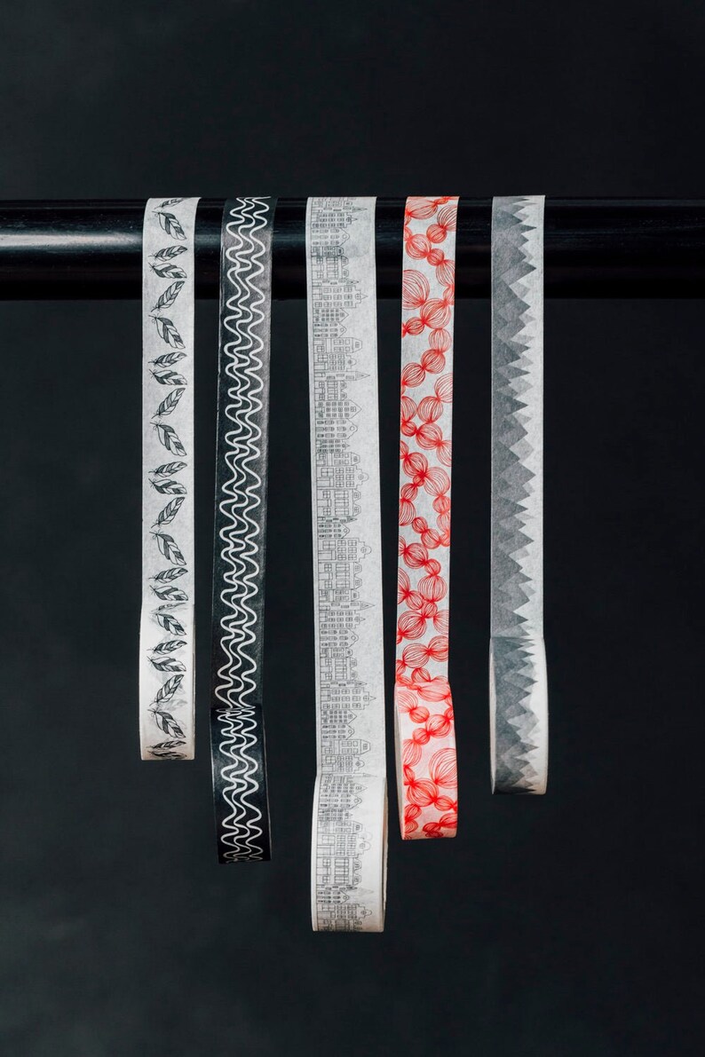 5 washi tapes design washi tape set