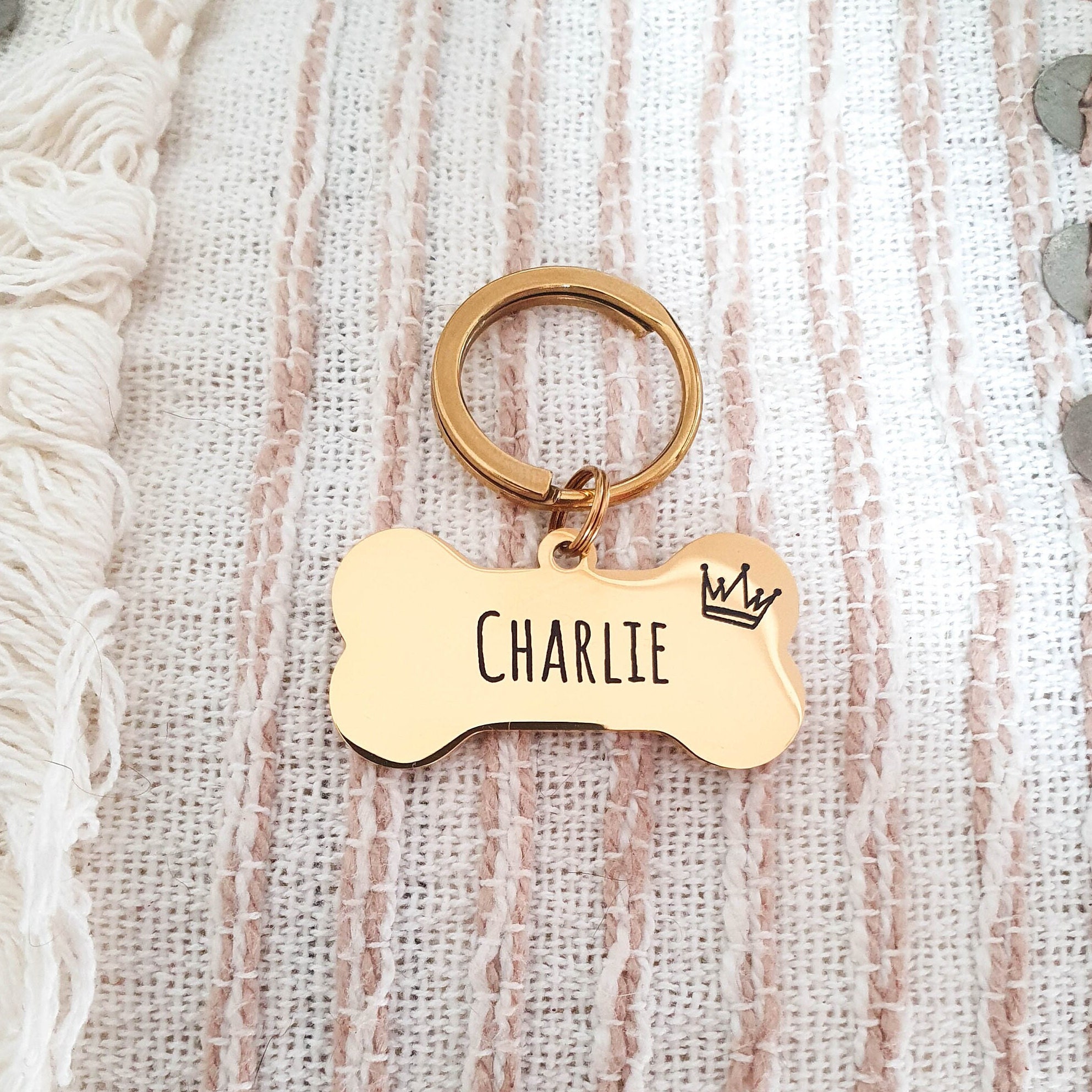 Dog name collar hotsell