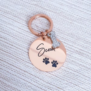 Personalized Pet Dog ID Tag, Custom Pet Dog Tag, Dog Name Tag, Gift For Dog