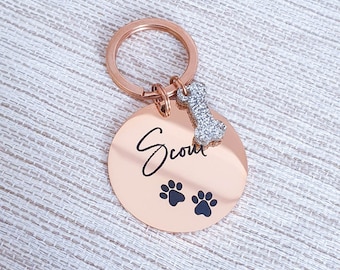 Personalized Pet Dog ID Tag, Custom Pet Dog Tag, Dog Name Tag, Gift For Dog