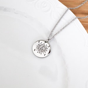 Collana con nome del segno zodiacale, collana con oroscopo personalizzata, collana con astrologia, regalo di compleanno,