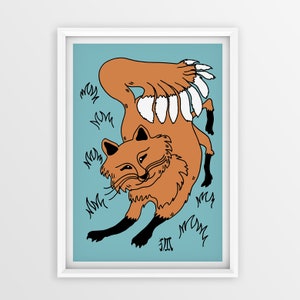 Kitsune / Fine Art Print / Ungerahmt / A4