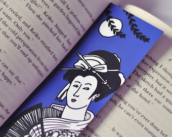 Geisha (芸者) Illustrated Bookmark / Japanese Collection / Small Bookmark