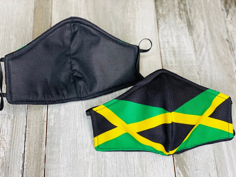 Jamaican Flag Face Mask / Flag of Jamaica / Protective Face Etsy