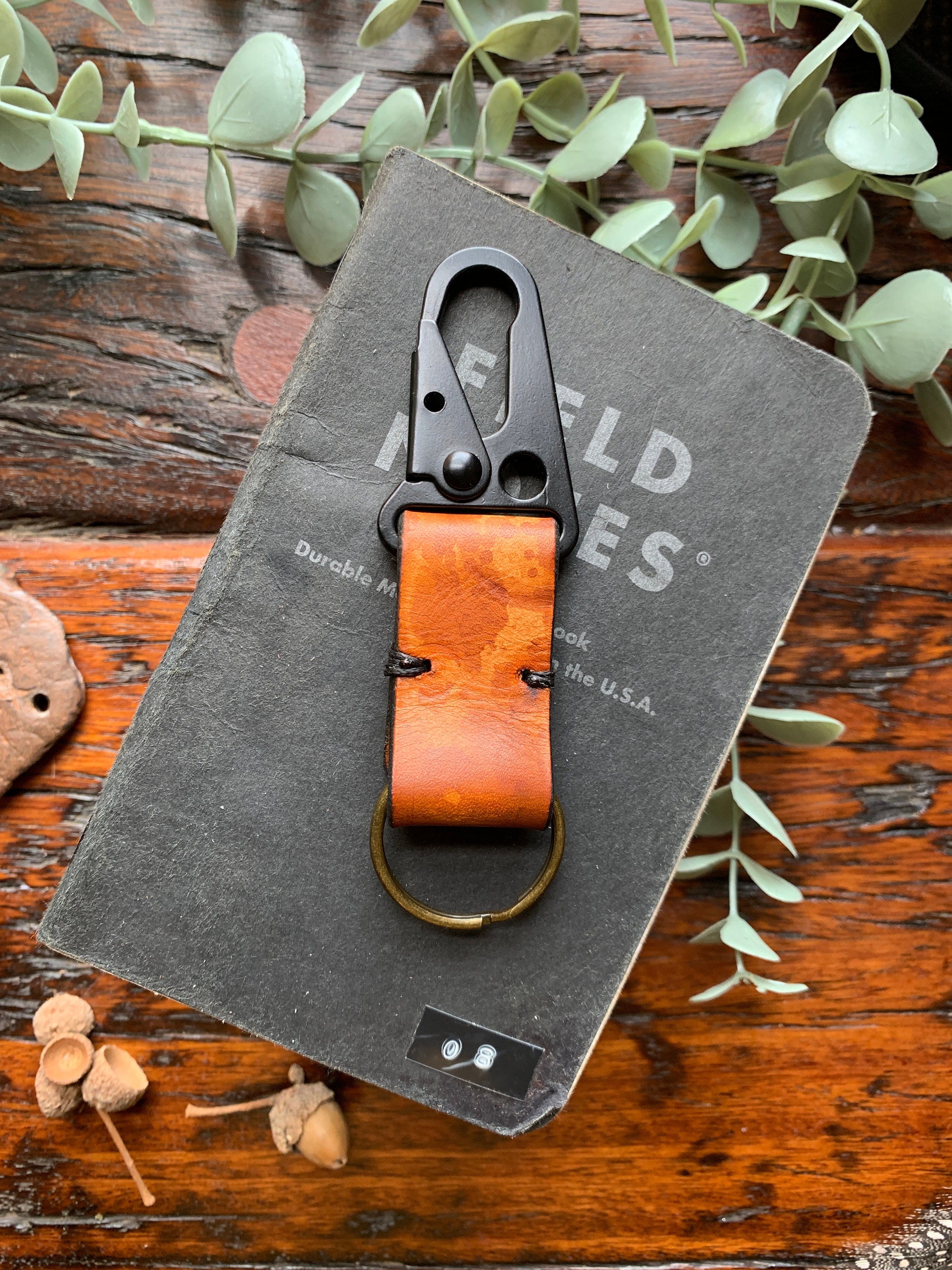 The Tuck Leather Key Dangler Leather Key Chain Leather 