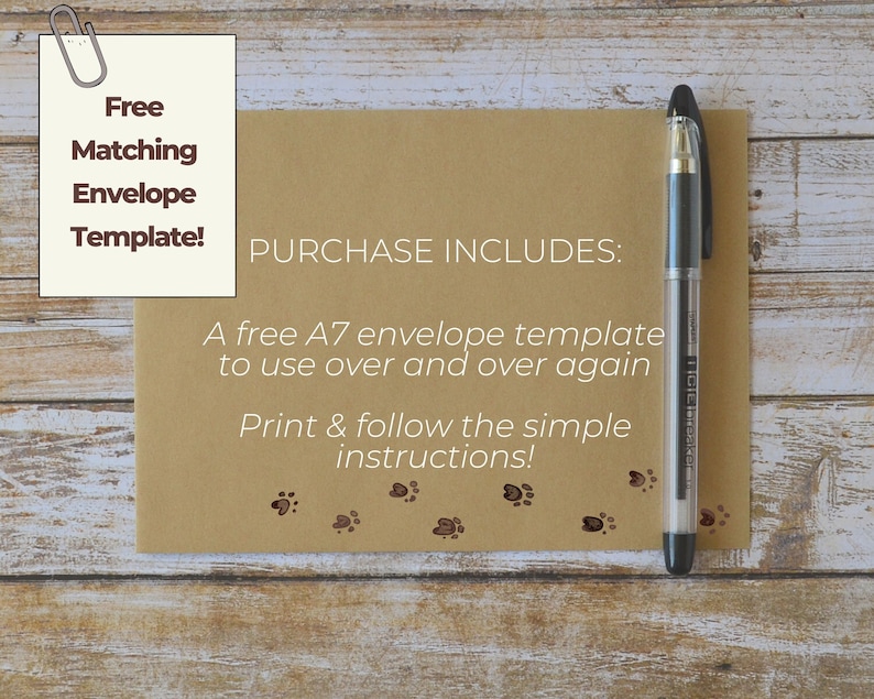 Printable I Ruff You Card With Free Matching Envelope Template | Etsy