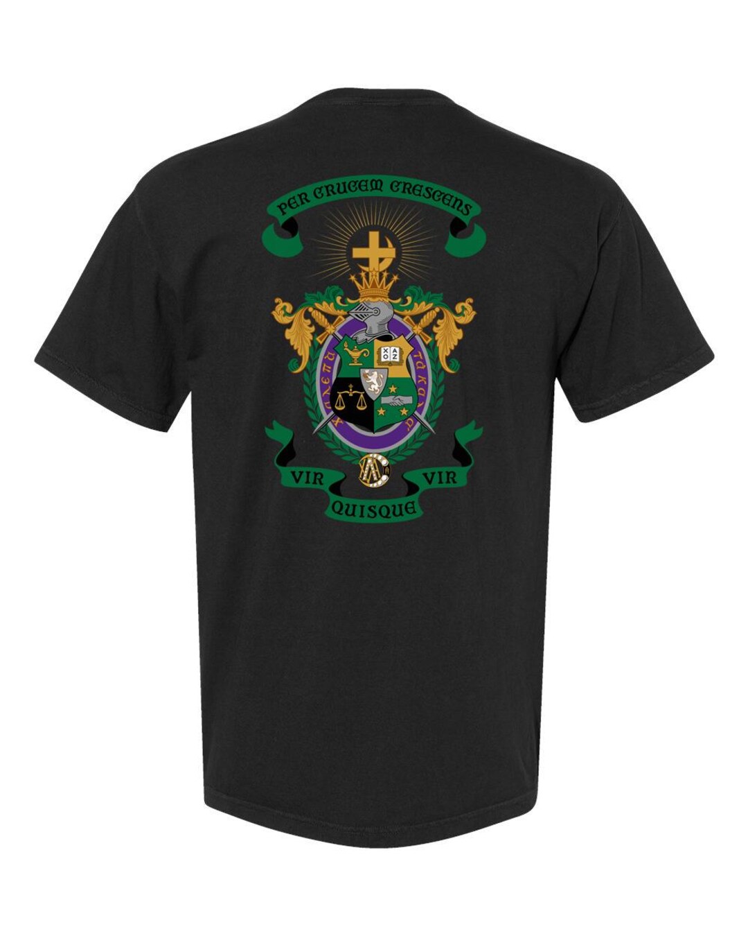 Lambda Chi Alpha Fraternity Crest and Letters Comfort Colors Pocket ...