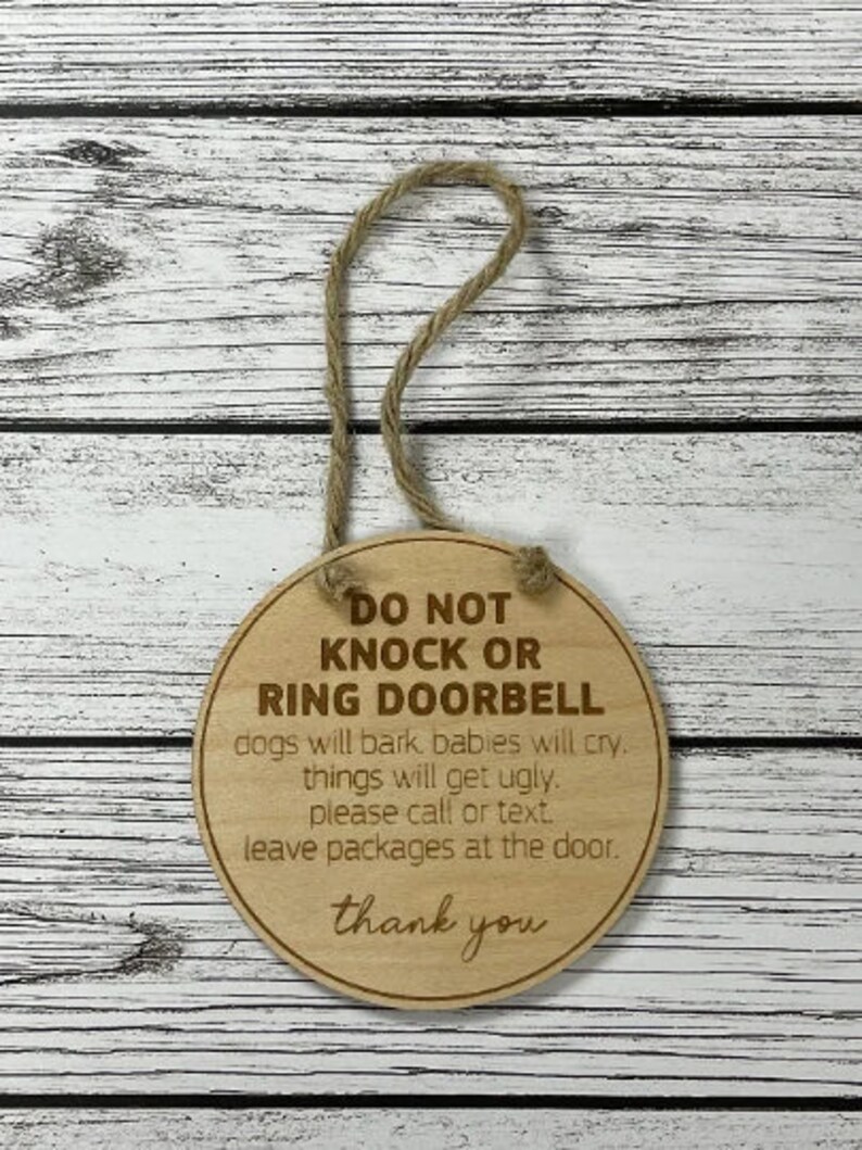Work From Home, Door Sign, Do Not Knock, Do Not Disturb, WFH Sign ...