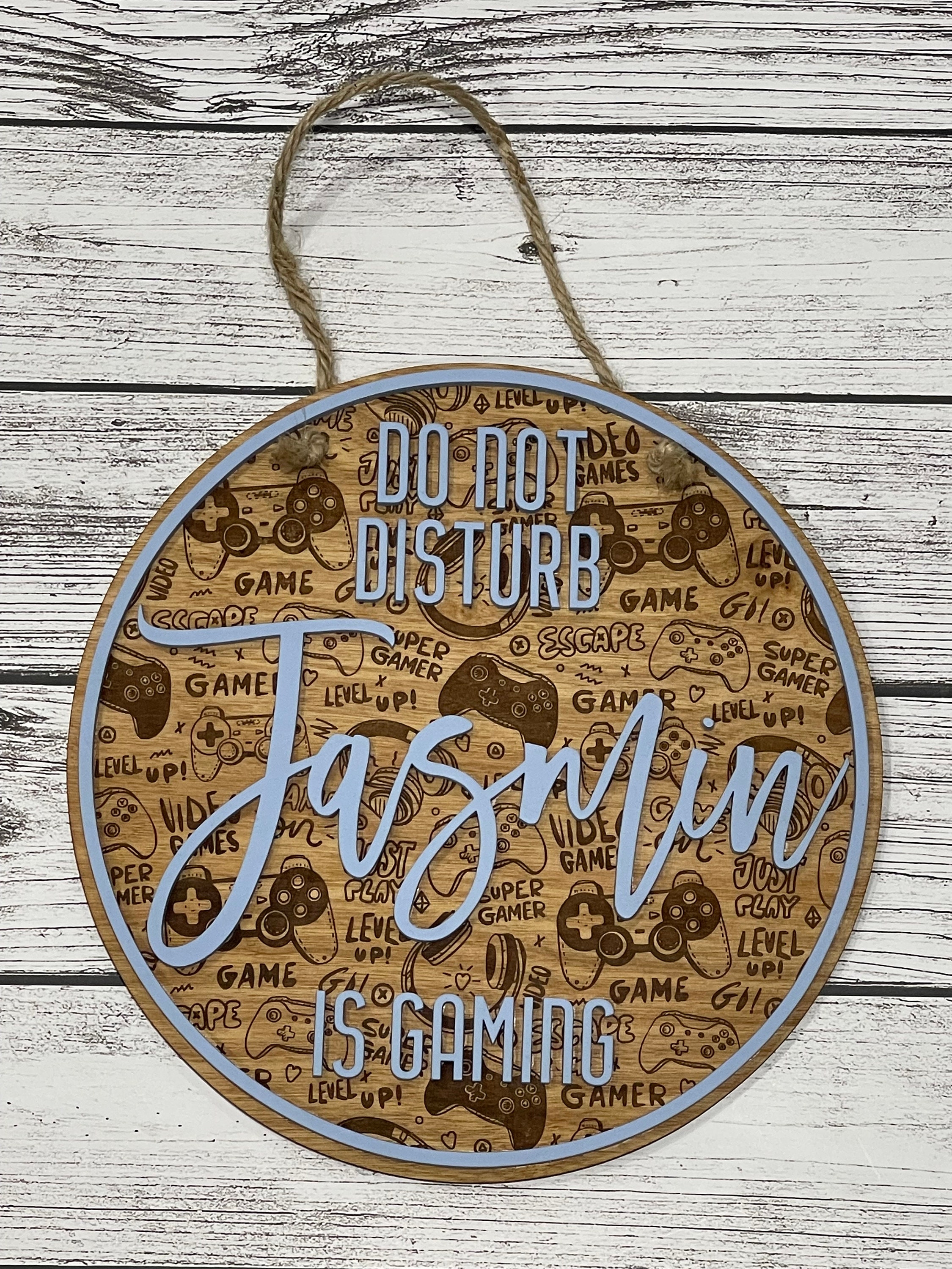 Gamer Türschild GamerSchlafzimmerZeichen Türschild Etsy.de