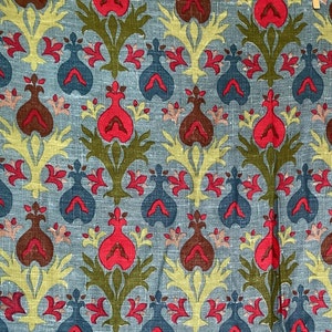 Old Rio Linen Fabric Coupon Floral Pattern Creative Leisure Artistic Project Washable Colorfast Furniture Coupon Paris