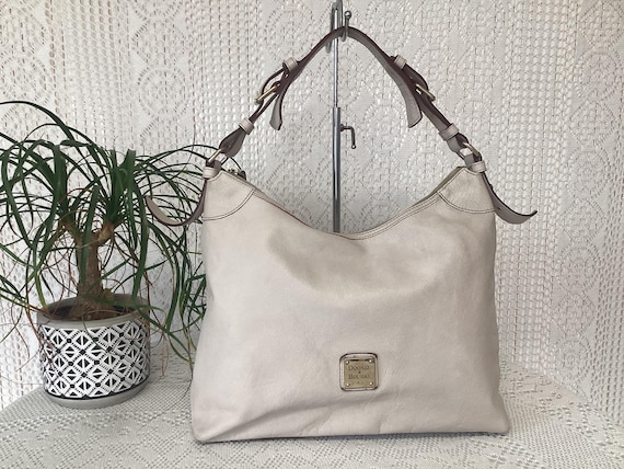 Dooney & Bourke Sac à Main Femme en Cuir Crème Sac Vintage