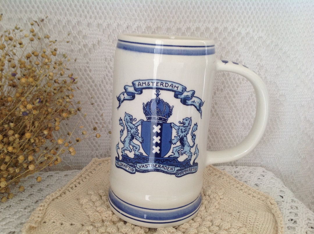 Mug Delf in Limoges Porcelain Coffee Mugs Café Bistro Genuine Etsy