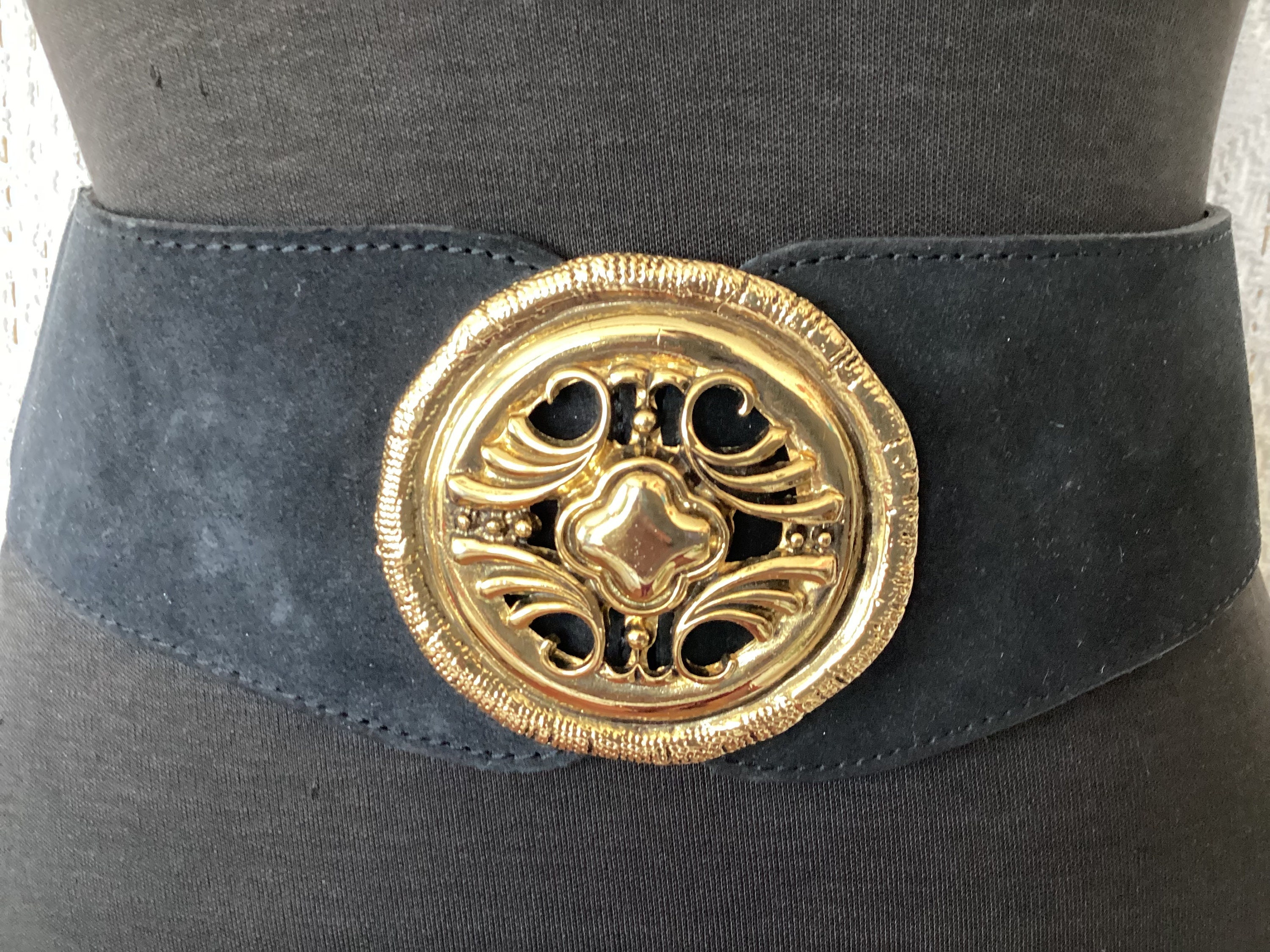 Vintage Cowhide Split Belt and Elastic Leather Belt for 