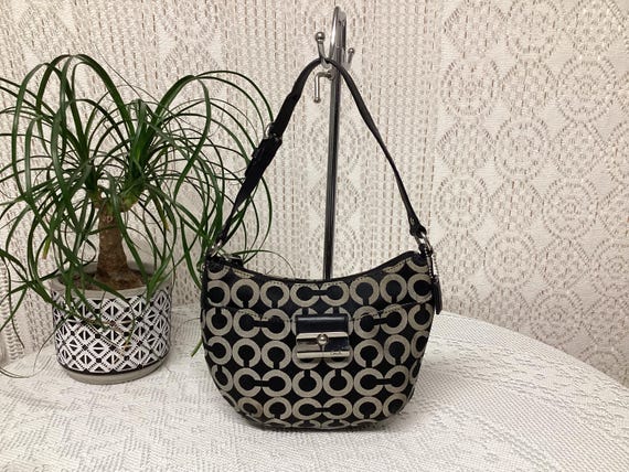 バッグ Vintage Coach Signature Accessory pouch vintage coach Signature crossbody bag Beige & Pink (See Pics