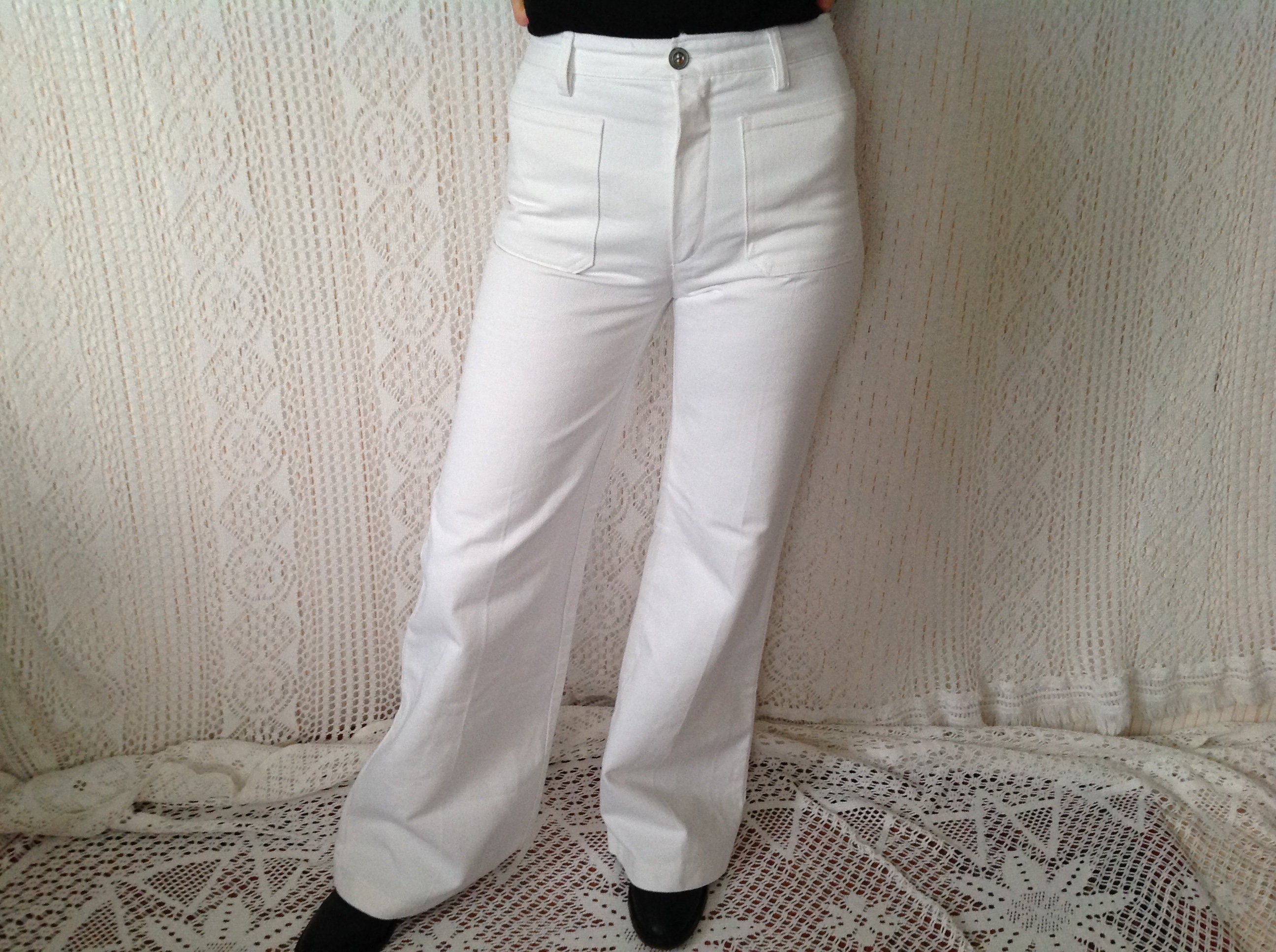 Vintage Women's Pants Size 36 Cotton Pants High Waist - Etsy ...