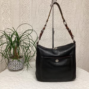 Coach Sac Vintage Sac en Cuir Chelsea Coach 9379 Sac Cuir Grainé Fermoir Pivotant