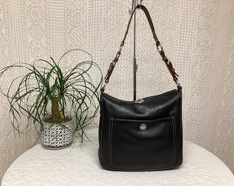 Coach Vintage Bag Chelsea Leather Bag Coach 9379 Grained Leather Bag Swivel Clasp