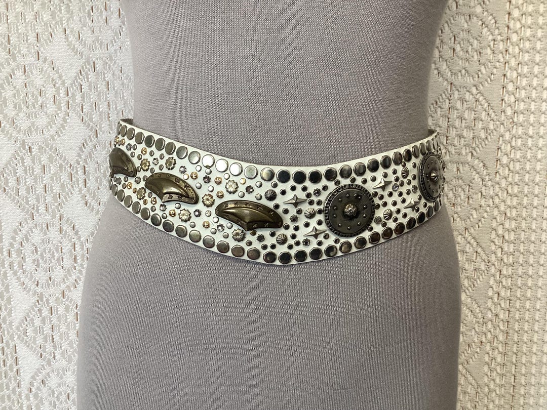 Lily Farouche Vintage Leather Belt Studded Belt Country Belt  display picture 1