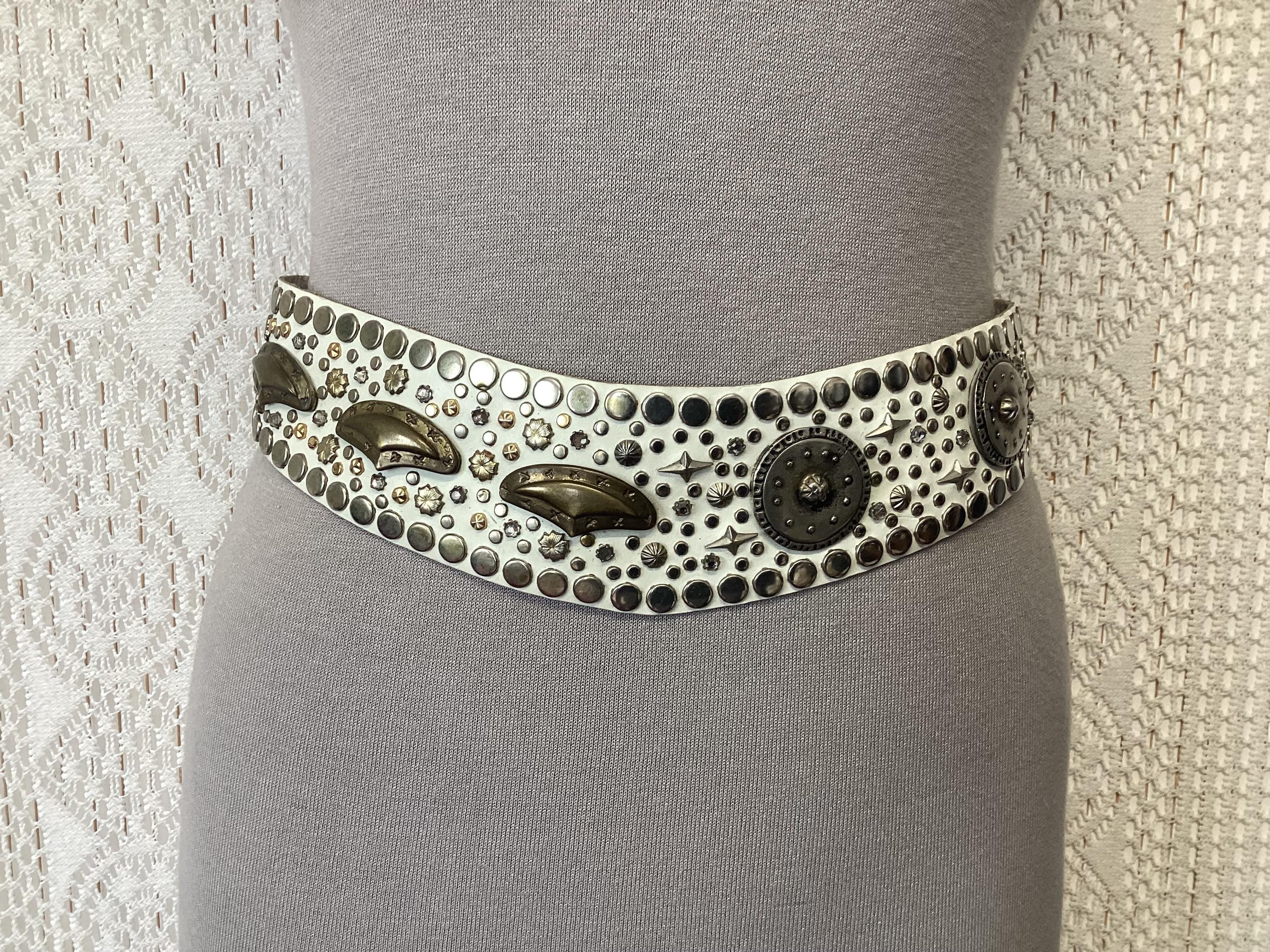 Lily Farouche Munich Leather Belt Lily Farouche Vintage Leather Belt Studded Belt Country Belt  main image 2