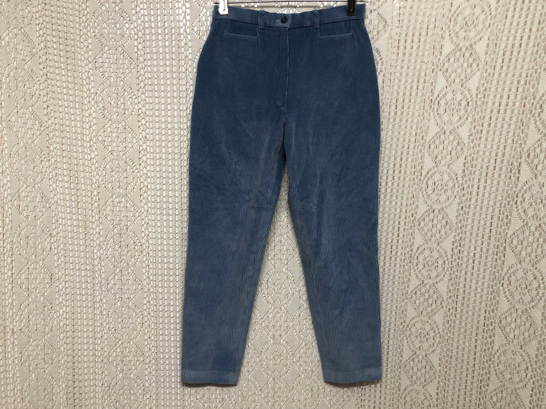 Pantalon Velours Côtelé Vintage Bruno Saint Hilaire Taille 40 Pantalon